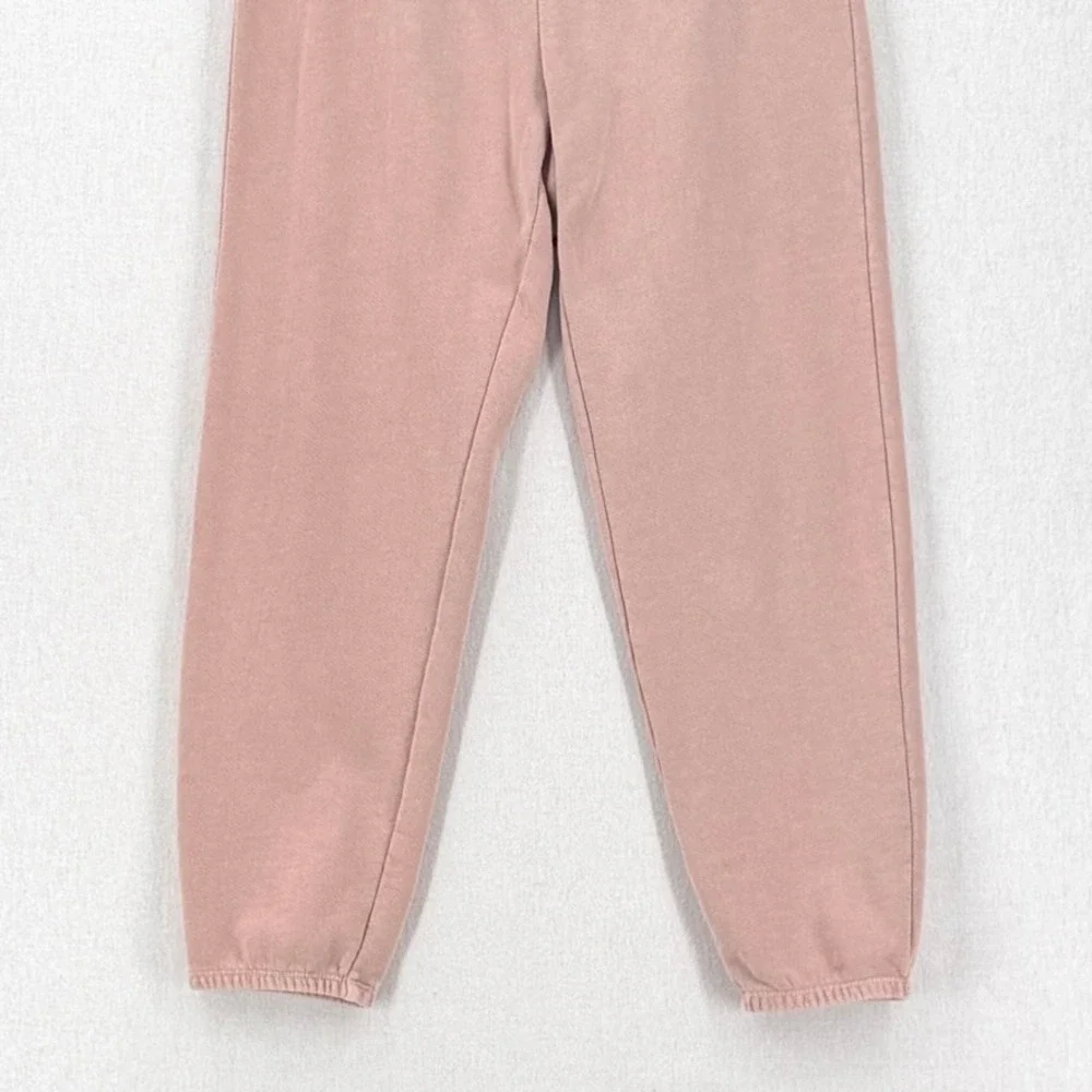 OUTERKNOWN Organic Cotton Jogger Sweatpant Medium Pink Drawstring Athleisure - Picture 6 of 14